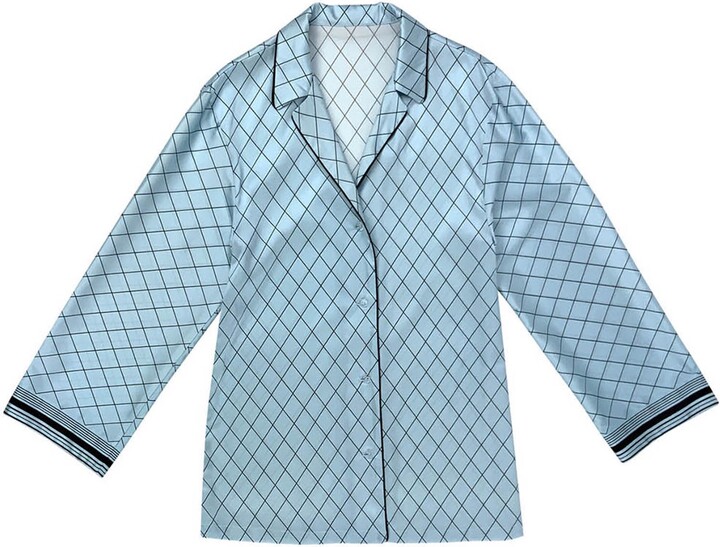 Nokaya Blue The Lady Silk Pyjama Shirt Cooling Spray