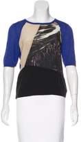 Thumbnail for your product : Preen Line Silk-Accented Knit Top
