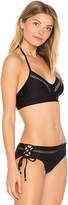 Thumbnail for your product : Ella Moss Juliet Solids Lace Up Back Bikini Top