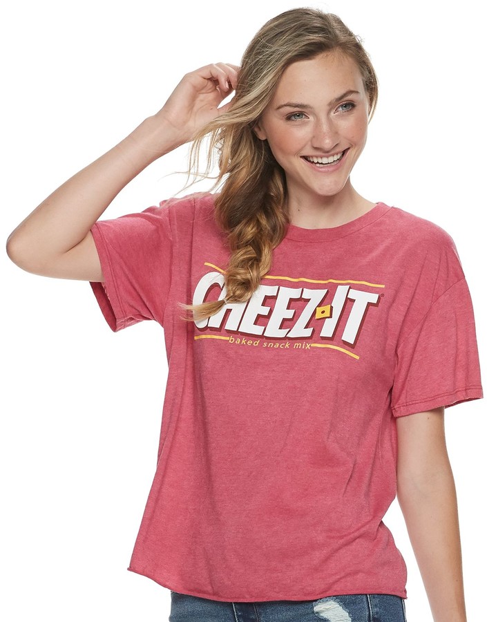 Juniors' CheezIt Logo Graphic Tee ShopStyle