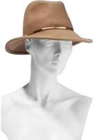 Thumbnail for your product : Eugenia Kim Bianca Metallic Leather-Trimmed Wool-Felt Fedora
