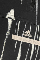 Thumbnail for your product : adidas by Stella McCartney Run Climalite® printed stretch hooded top