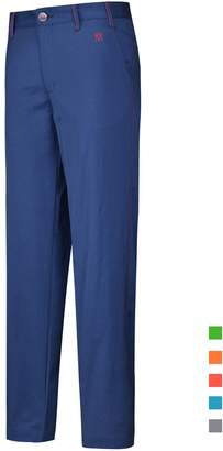 Lesmart Men's Golf Pants Straight Fit Full Length Flat Front Pockets Solid