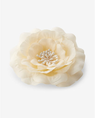 Express white flower hair clip and pin