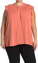 Thumbnail for your product : 1 STATE Smocked Yoke Top