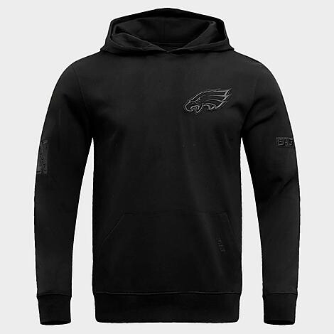 Pro Standard Men's Philadelphia Eagles NFL Neutral Fleece Pullover Hoodie in Black | Size: XL