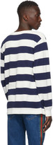 Thumbnail for your product : Gucci Blue and White Waffle Long Sleeve Sweatshirt