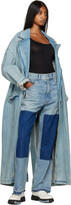 Thumbnail for your product : Amiri Blue Faded Denim Jacket