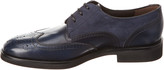 Thumbnail for your product : Ferragamo Fillmore Leather & Suede Wingtip Oxford