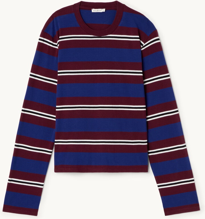 Kallmeyer Wynn Long-sleeve T-shirt Bordeaux Multi Stripe Xs