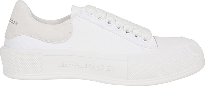 Alexander McQueen Red Tread Slick Low Sneakers - ShopStyle