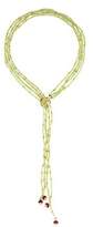 Thumbnail for your product : 18K Peridot, Tourmaline & Diamond Multistrand Lariat Necklace