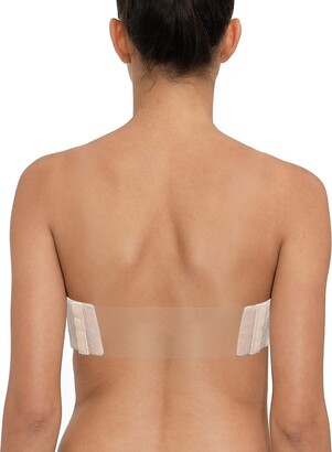 DHX Women Clear Back Strapless Bra Pushup Padded Underwire Bra with Clear  Strap Convertible Multi-Wear Anti-Slip Backless Bra : : Clothing