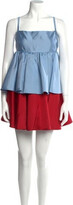 Square Neckline Mini Dress 