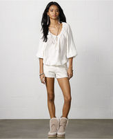 Thumbnail for your product : Denim & Supply Ralph Lauren Off-the-Shoulder Tie-Neck Peasant Top