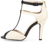 Thumbnail for your product : Seychelles Hideaway Embossed T-Strap Sandal, Off White