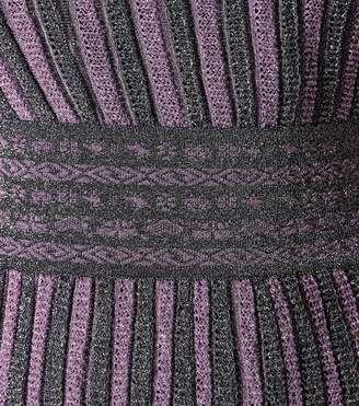 Missoni Metallic striped crochet dress