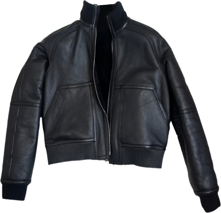 Hermes Leather biker jacket ShopStyle