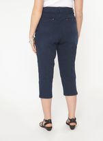Thumbnail for your product : Evans Indigo Denim Pear Fit Cropped Jeans