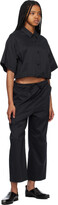 Thumbnail for your product : AMOMENTO Black Striped Trousers