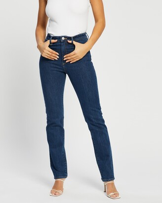 Neuw Women's Blue Straight - Marilyn Straight Jeans - Size 25 at The Iconic