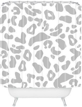 Deny Designs Allyson Johnson Gray Leopard Shower Curtain