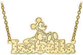 Thumbnail for your product : Disney Personalized Mickey Mouse Diamond Cut Name Necklace