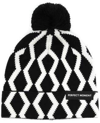 Perfect Moment Carve intarsia-knit beanie