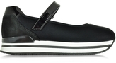 Thumbnail for your product : Hogan H222 Black Fabric and Leather Shoe