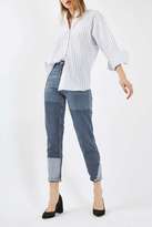 Thumbnail for your product : Topshop Moto patchwork panel mom jeans