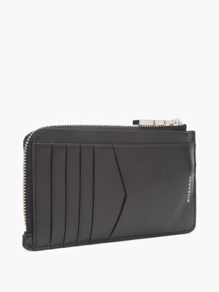 Givenchy 4g-chain Zipped Leather Cardholder - Black