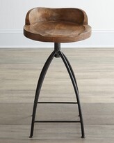 Thumbnail for your product : Arteriors Wood Swivel Barstool