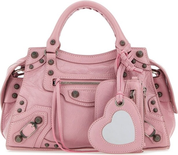 Balenciaga Pink Leather XS Neo Cagole Bag Balenciaga