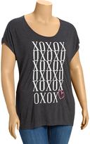 Thumbnail for your product : Old Navy Women's Plus Scoop-Neck Heart-Graphic Tees
