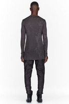 Thumbnail for your product : Julius Charcoal Speckled Layered Draped Fraise Shirt