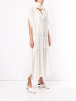 Thumbnail for your product : Jil Sander Ruffled Neck Long Dress