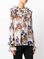 Thumbnail for your product : MSGM polo print blouse