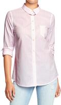 Thumbnail for your product : Old Navy Women's Long-Sleeve Poplin Shirts