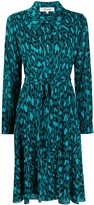 Thumbnail for your product : Diane von Furstenberg Animal-Print Shirt Dress