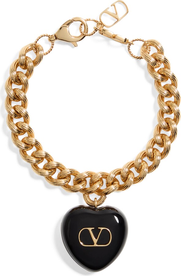 Valentino Garavani Enamel Coeur Royal Bracelet