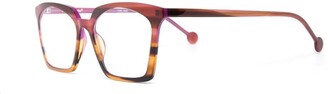 L.A. Eyeworks Square-Frame Clear-Lens Glasses
