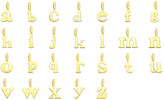 Thumbnail for your product : Sarah Chloe Initial Charm On Chain In Gold