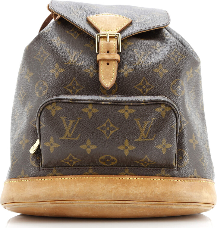 Louis Vuitton Vintage Montsouris Backpack Monogram Canvas MM