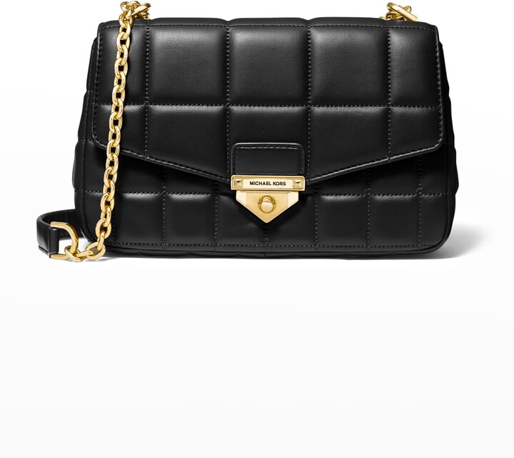 michael michael kors soho quilted leather bag charm
