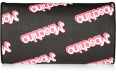 Thumbnail for your product : Moschino Printed textured-PVC clutch