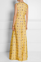 Thumbnail for your product : No.21 Printed silk-organza gown