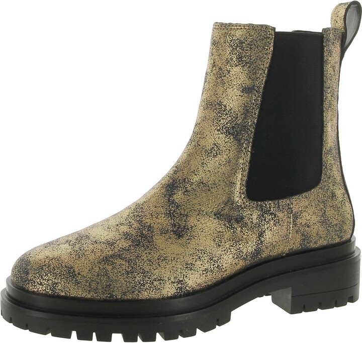 Corinne Womens Leather Ankle Booties