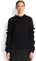 Thumbnail for your product : Christopher Kane Cashmere Frill-Knit Sweater
