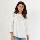 Thumbnail for your product : Lauren Conrad Women's Embroidered Poplin Top