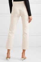 Thumbnail for your product : CASASOLA Mid-rise Cropped Straight-leg Jeans - Off-white